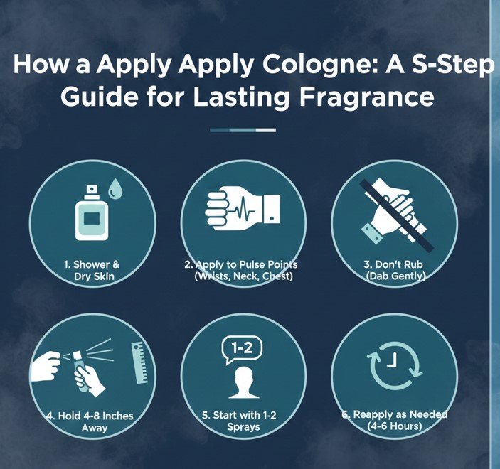 how to apply cologne