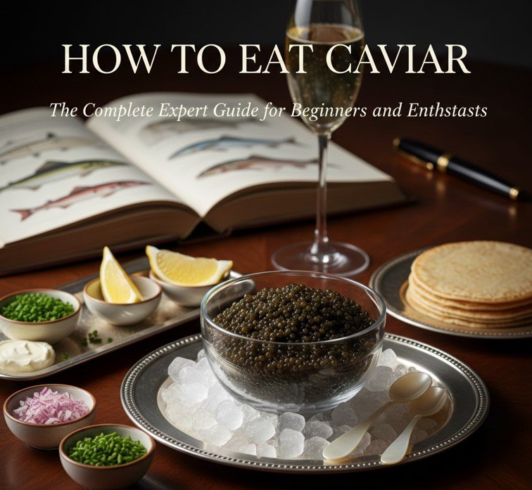 how to eat caviar