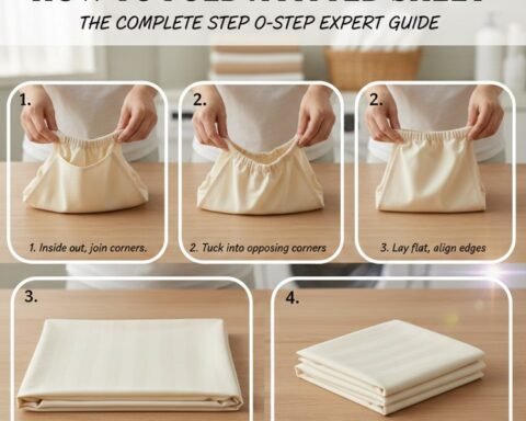 how to fold a fitted sheet