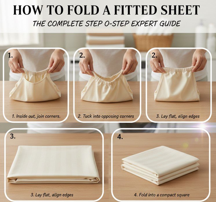 how to fold a fitted sheet