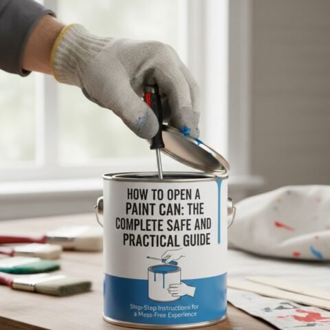 how to open a paint can