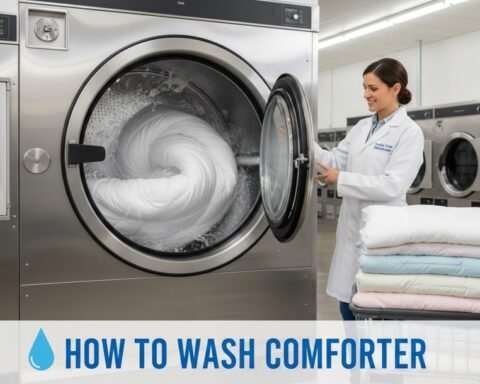 how to wash comforter