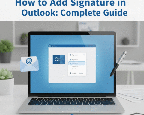 How to Add Signature in Outlook